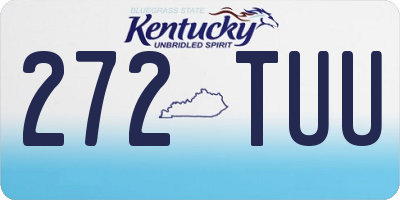 KY license plate 272TUU