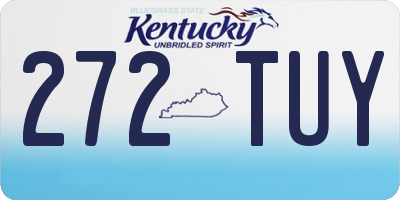 KY license plate 272TUY