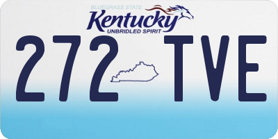 KY license plate 272TVE