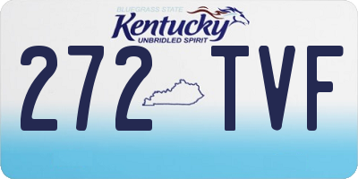 KY license plate 272TVF