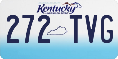 KY license plate 272TVG