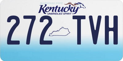 KY license plate 272TVH