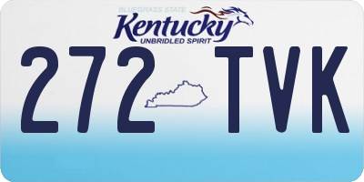 KY license plate 272TVK