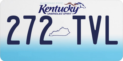 KY license plate 272TVL