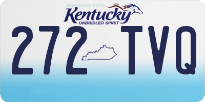 KY license plate 272TVQ