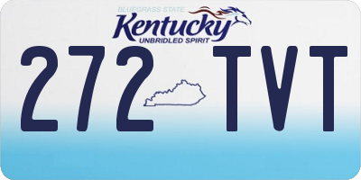KY license plate 272TVT