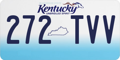 KY license plate 272TVV