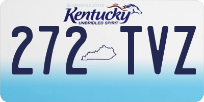 KY license plate 272TVZ
