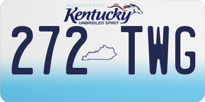 KY license plate 272TWG