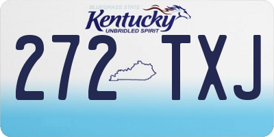 KY license plate 272TXJ