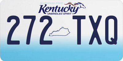 KY license plate 272TXQ