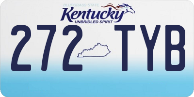 KY license plate 272TYB