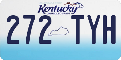 KY license plate 272TYH
