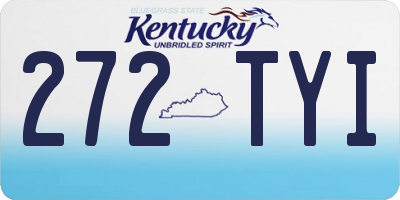 KY license plate 272TYI