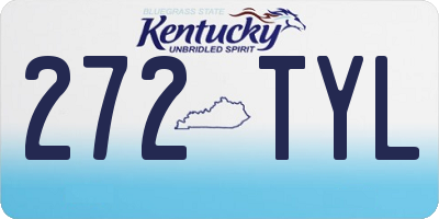 KY license plate 272TYL
