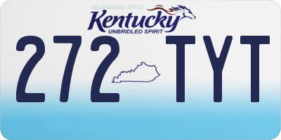 KY license plate 272TYT