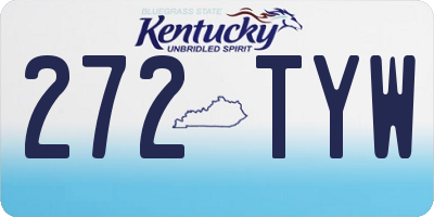KY license plate 272TYW