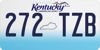 KY license plate 272TZB