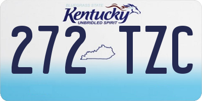 KY license plate 272TZC