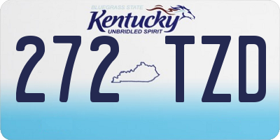 KY license plate 272TZD
