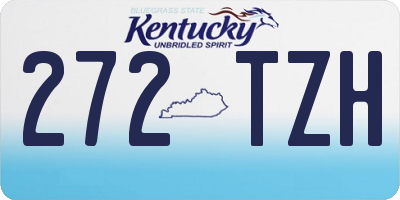 KY license plate 272TZH