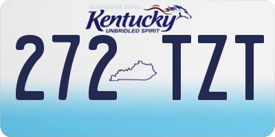 KY license plate 272TZT