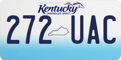 KY license plate 272UAC
