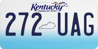KY license plate 272UAG