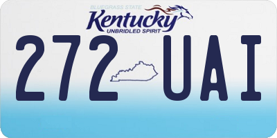 KY license plate 272UAI