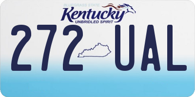 KY license plate 272UAL