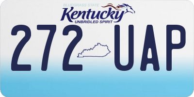 KY license plate 272UAP