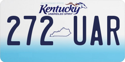 KY license plate 272UAR
