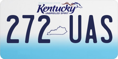 KY license plate 272UAS