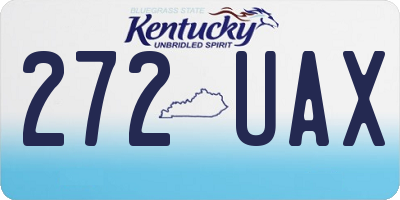 KY license plate 272UAX