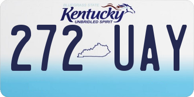KY license plate 272UAY
