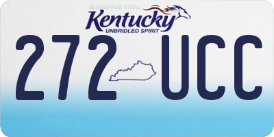 KY license plate 272UCC