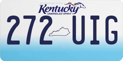 KY license plate 272UIG