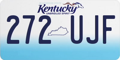 KY license plate 272UJF