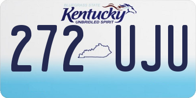 KY license plate 272UJU