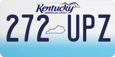 KY license plate 272UPZ