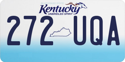 KY license plate 272UQA