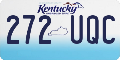 KY license plate 272UQC