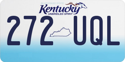 KY license plate 272UQL
