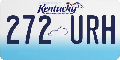 KY license plate 272URH