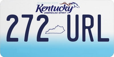 KY license plate 272URL