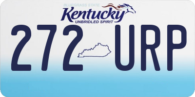 KY license plate 272URP