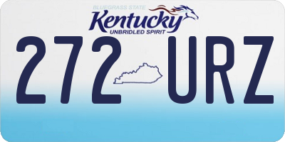 KY license plate 272URZ