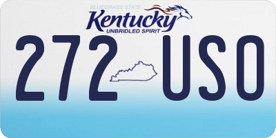 KY license plate 272USO