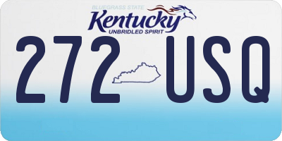 KY license plate 272USQ