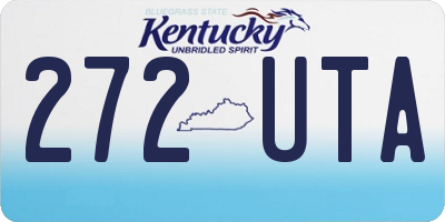KY license plate 272UTA